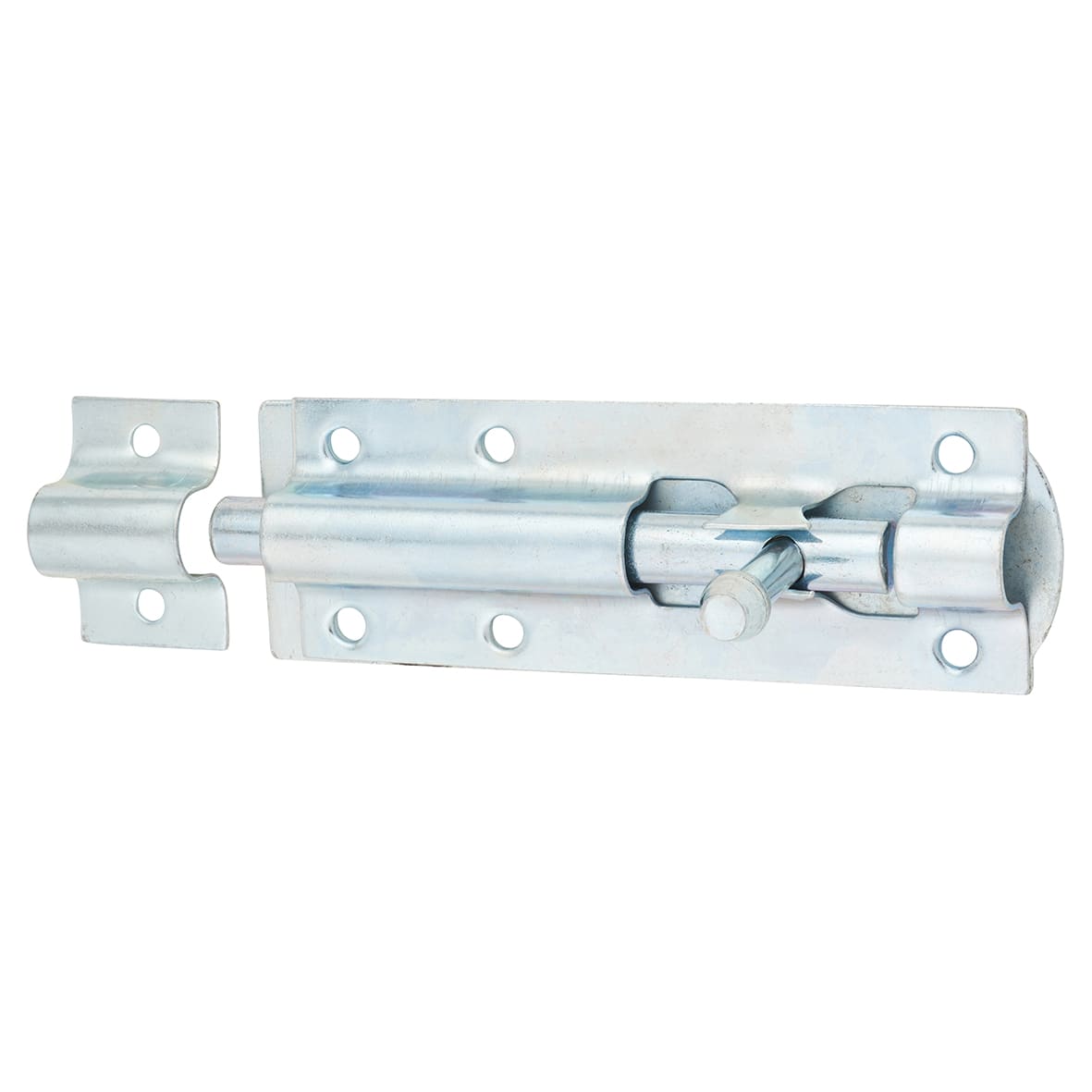 Traditional Tower Gate Bolt - Straight - 100mm Length - Zinc Plated - view 2