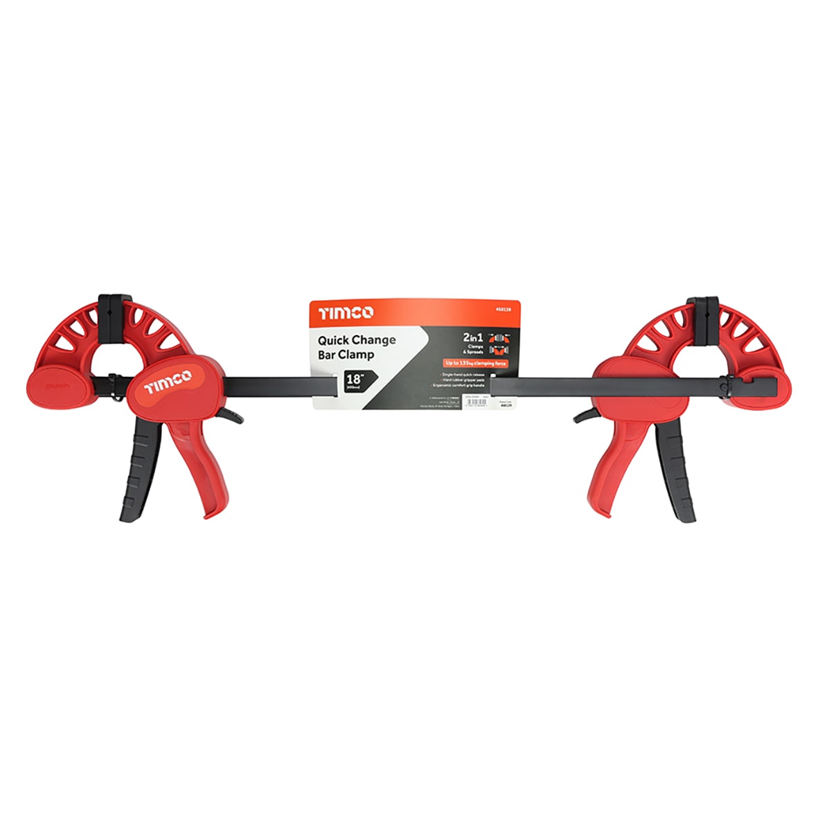 18"/450mm Quick Change Bar Clamp - Pack of 2 - view 2