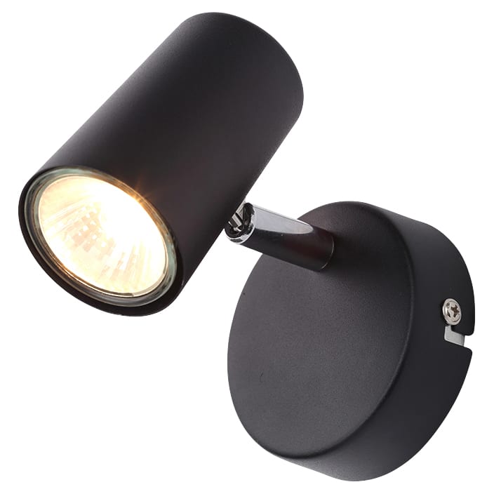 Forum Inlight Harvey Single Circular Ceiling Spotlight - Black - view 2