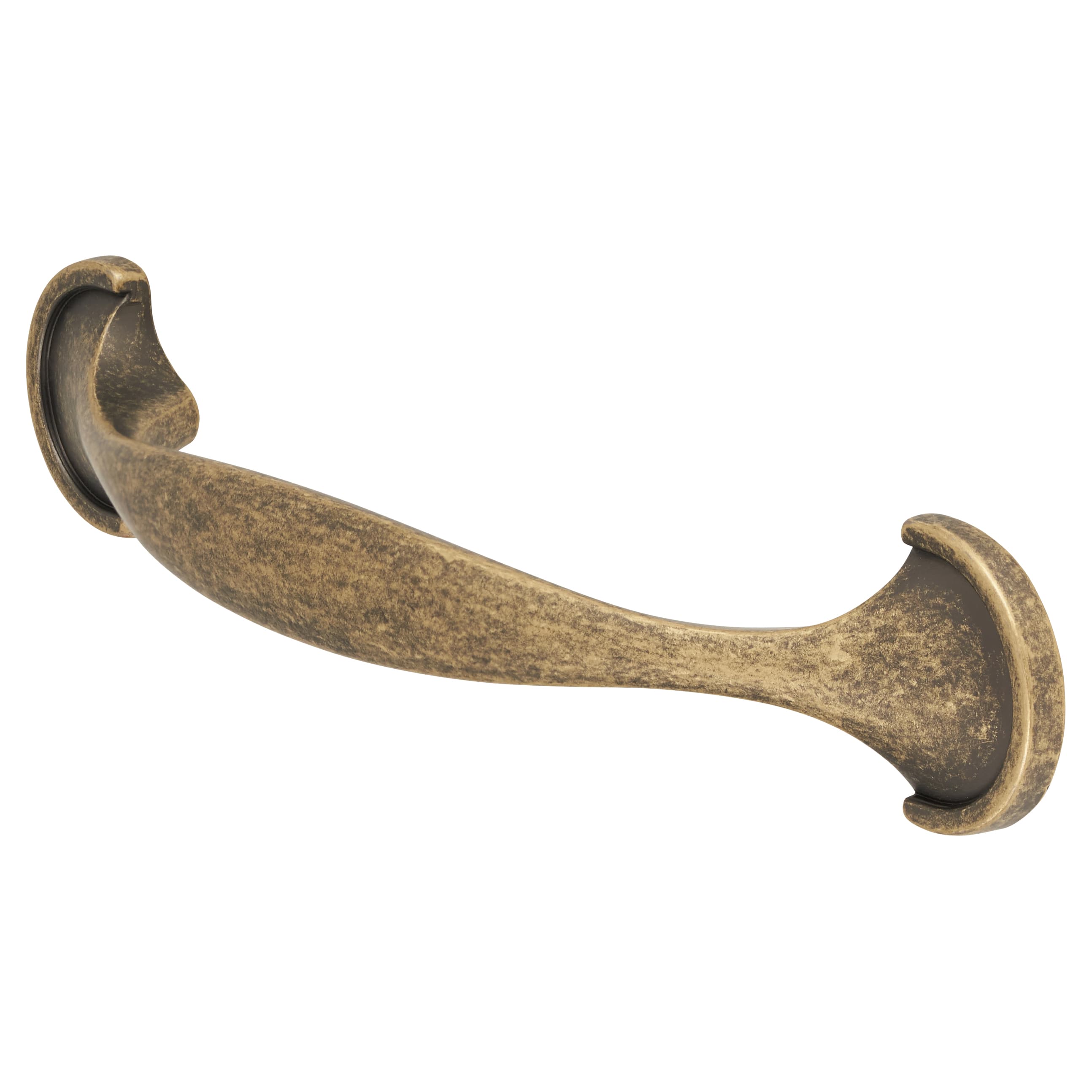 Raven 22mm D-Bar Cabinet Pull Handle - 78mm Centres - Antique Brass - view 4