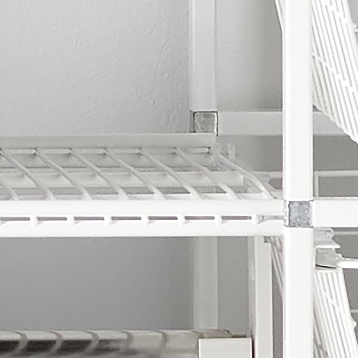 Drawer Basket Tower - Wire Shelf Clips - Translucent - Pack of 4 - view 3