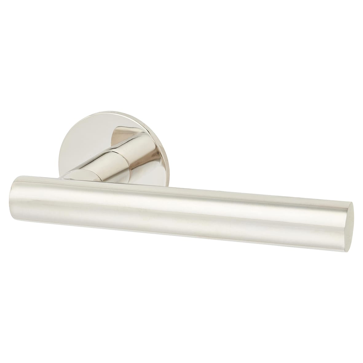 Polished Stainless Steel Door Handles on Round Slim Rose - Schema Vinklad Range - view 2