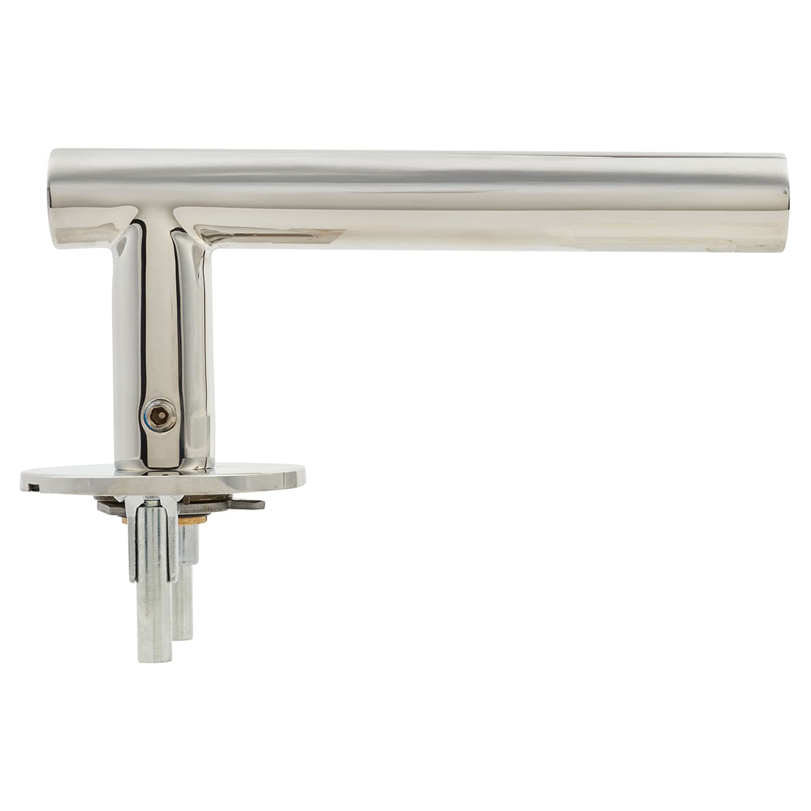 Polished Stainless Steel Door Handles on Round Slim Rose - Schema Vinklad Range - view 5