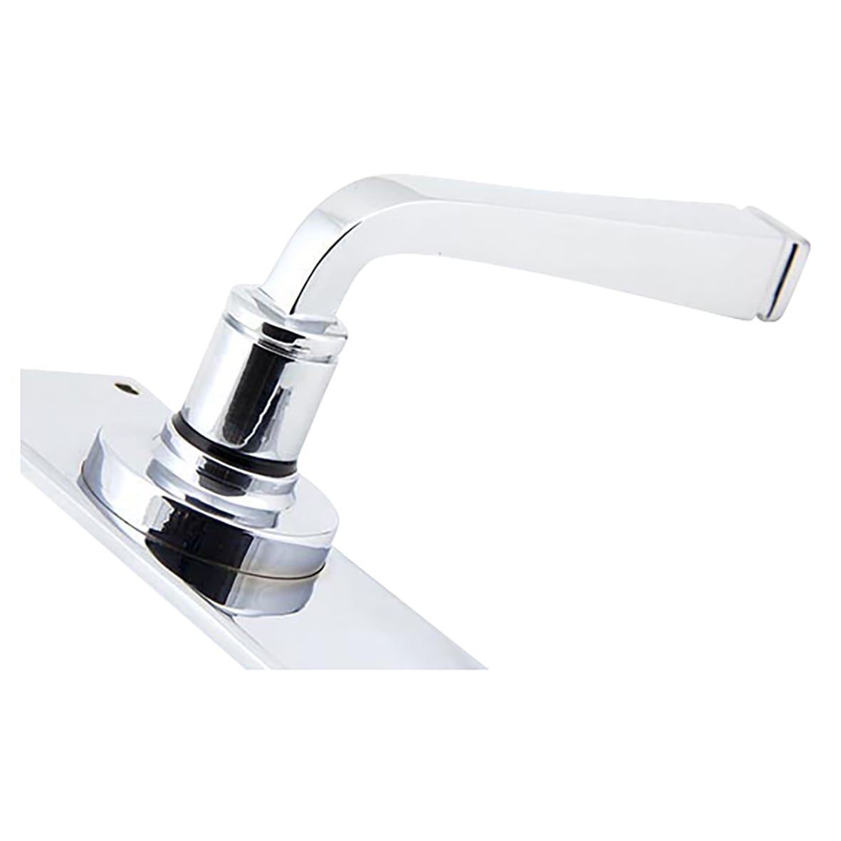 Polished Chrome Euro Lock Door Handles - Avon Range - 152 x 48mm - view 2
