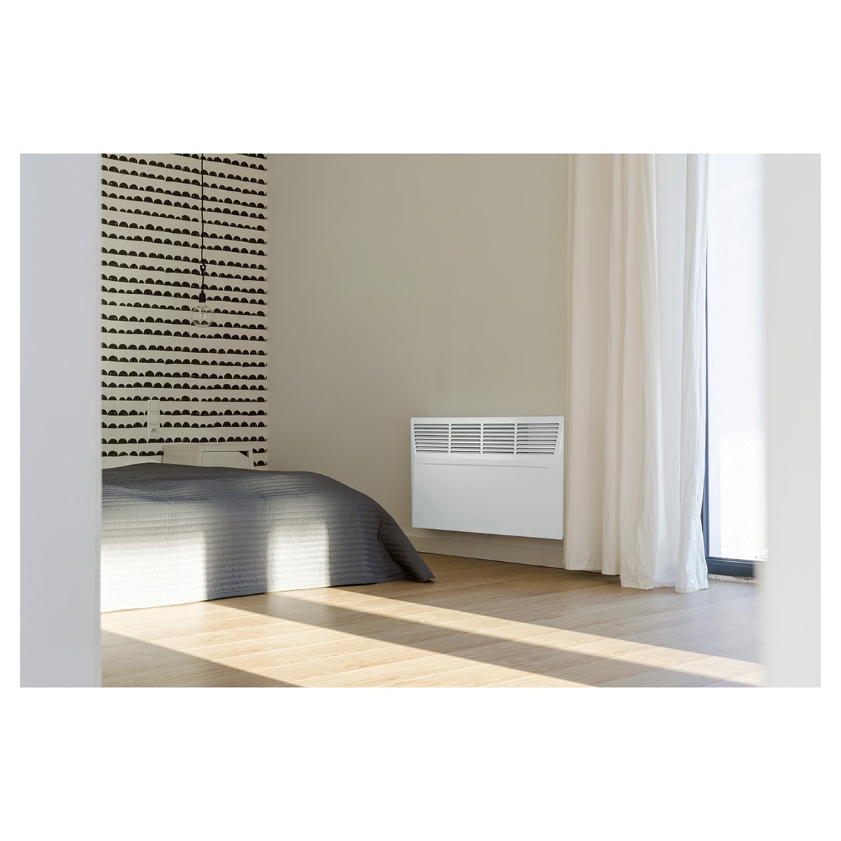 1.5kW Digital Electric Panel Heater - White - view 4