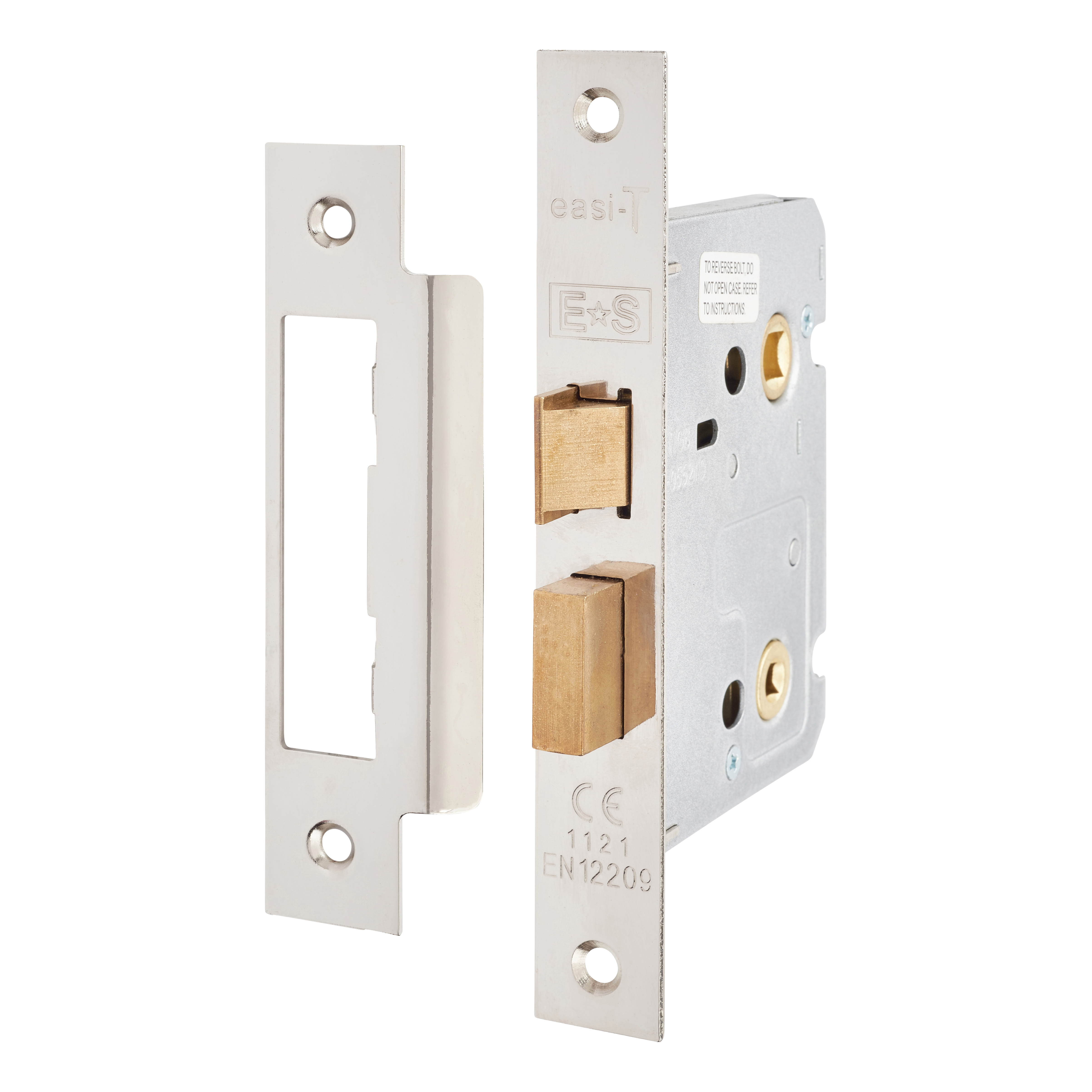 Satin Chrome Scroll Bathroom Lock Door Handles Pack - Ashmead Range - view 3