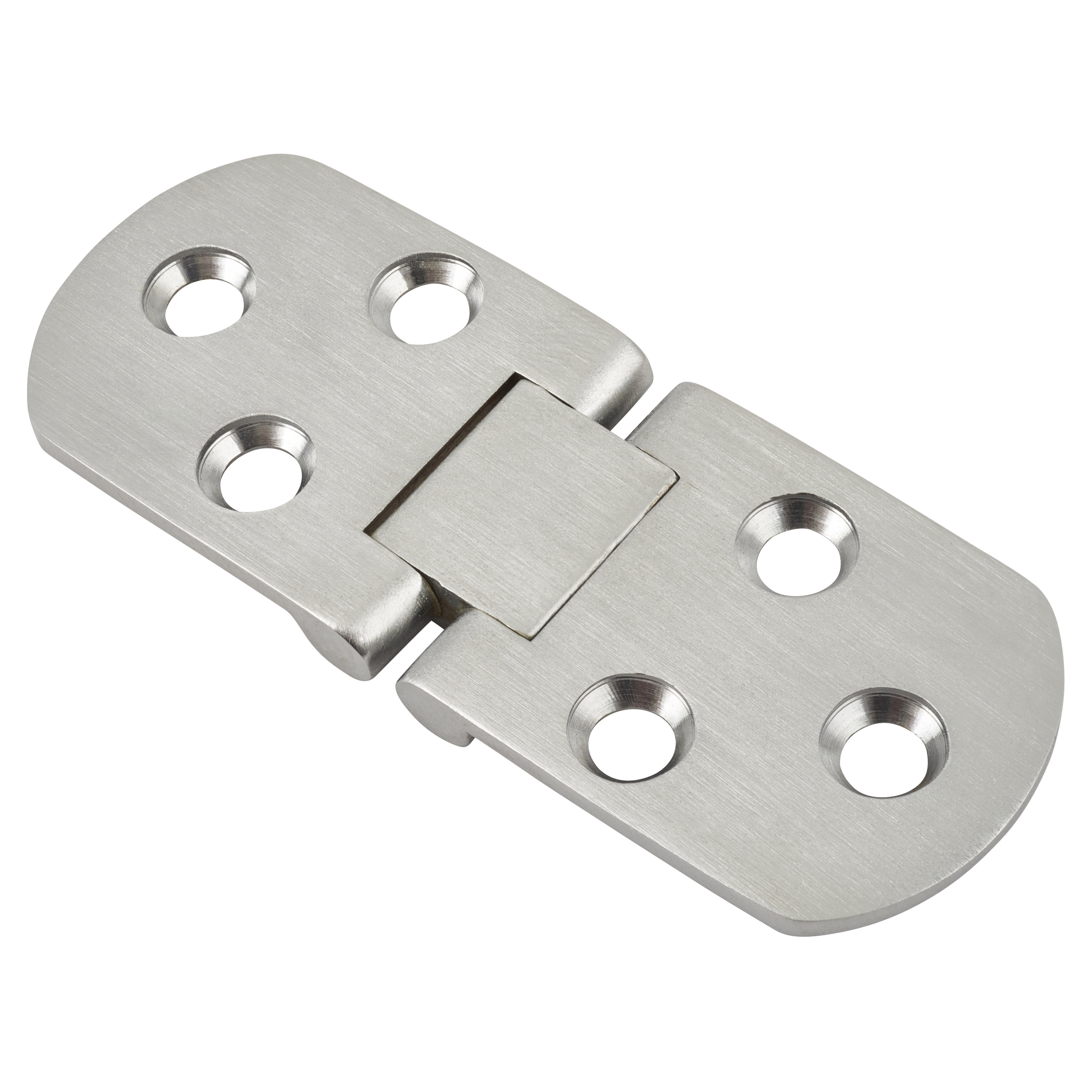 Counter Flap Cabinet Hinge - 80 x 30 x 2.5mm - Satin Chrome - Pair - view 2