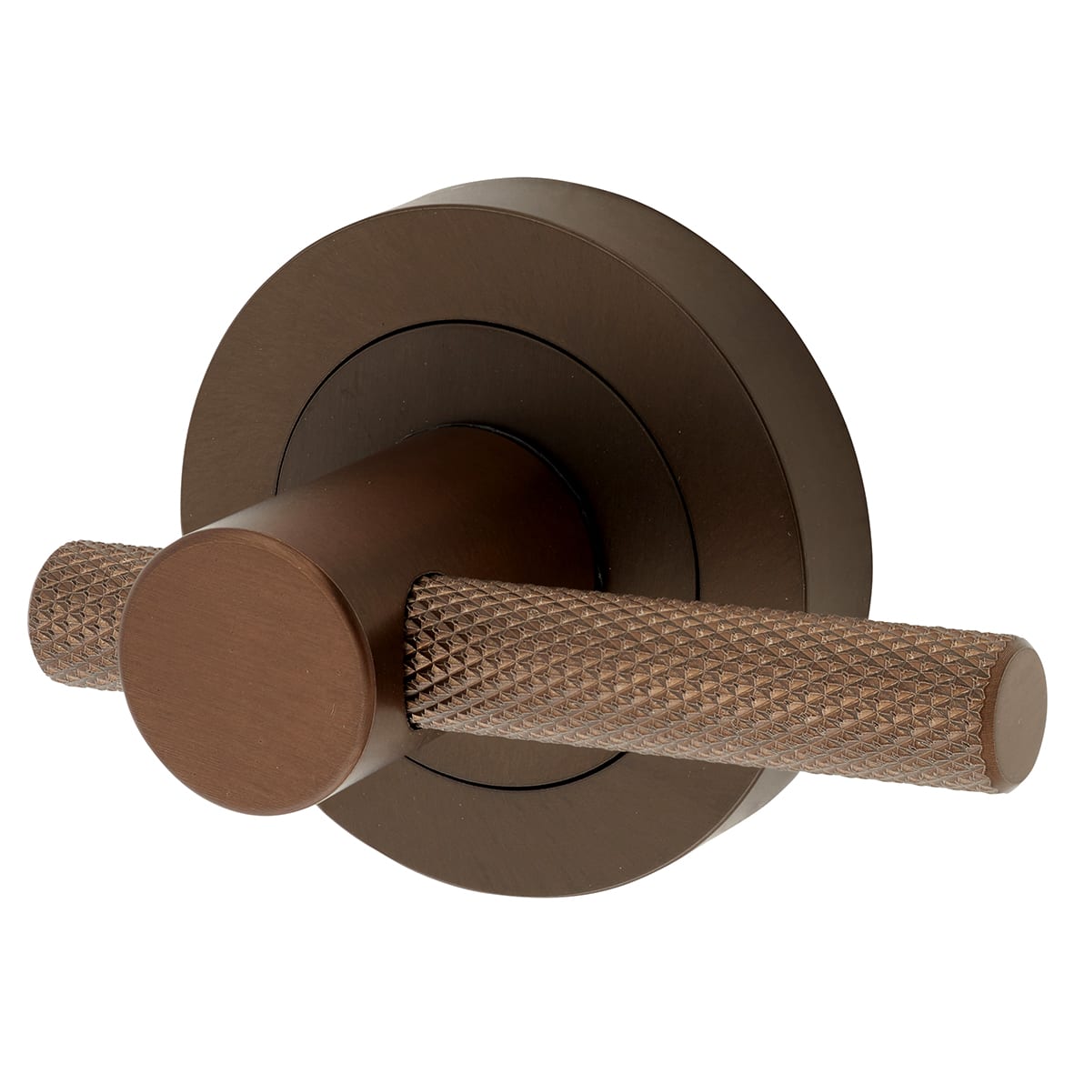 Knurled Easy Bathroom Turn & Release - 50mm Diameter - Dark Bronze - view 2