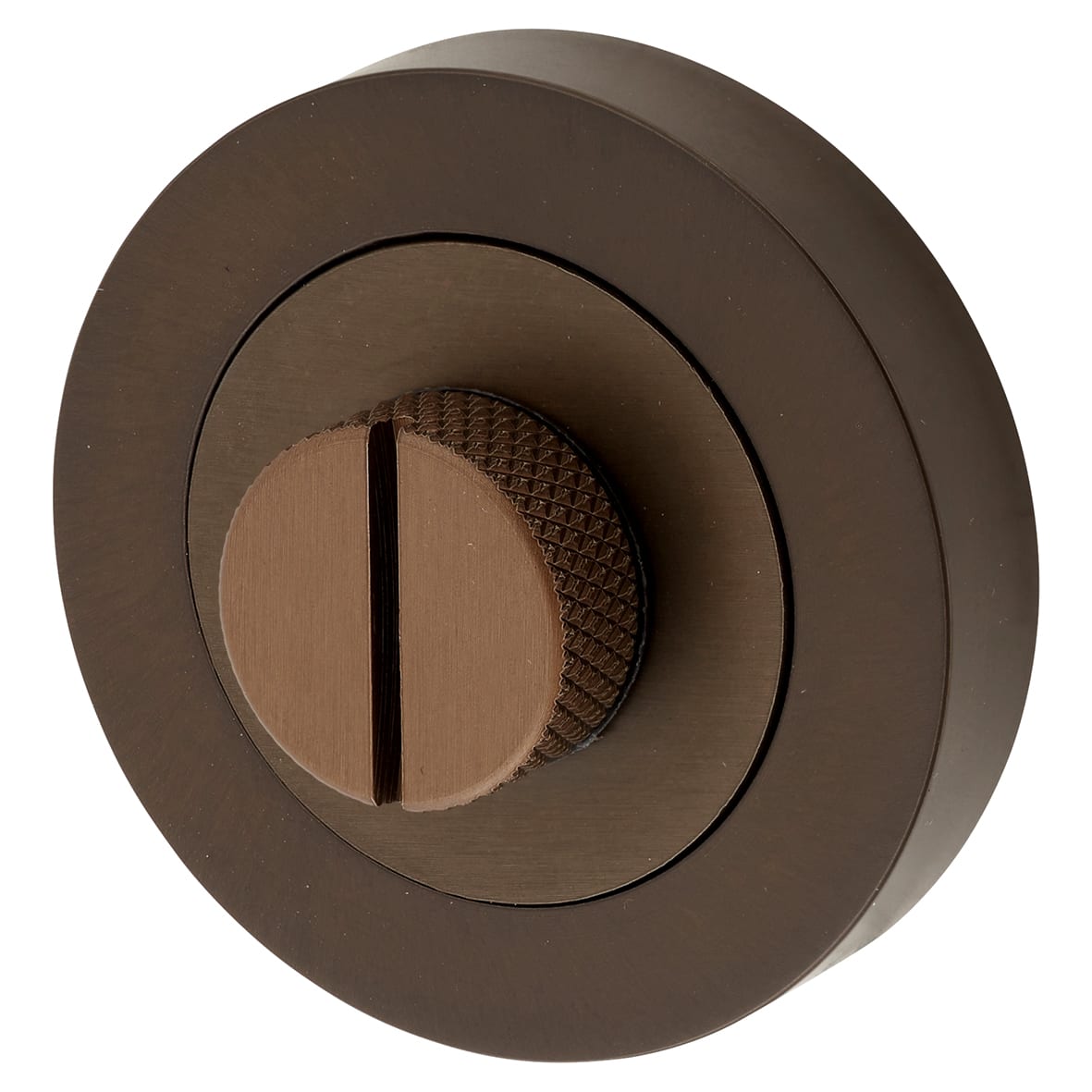 Knurled Easy Bathroom Turn & Release - 50mm Diameter - Dark Bronze - view 3