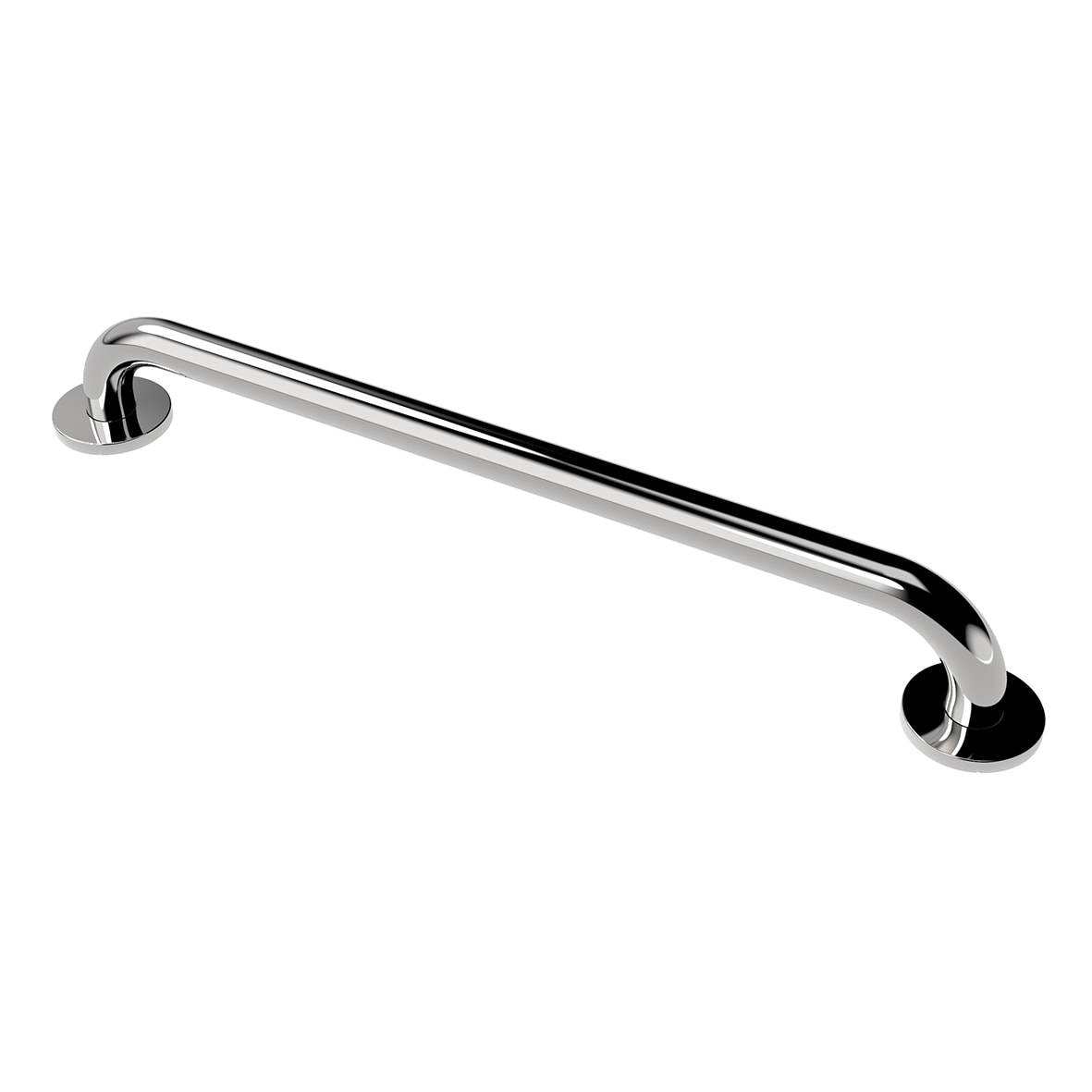 32mm Stainless Steel Grab Rail - 600mm Length - Polished Stainless Steel - view 3