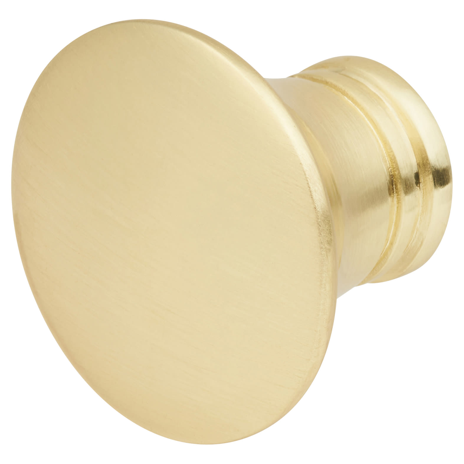 Jest Round Cabinet Knob - 29mm Diameter - Satin Brass - view 2