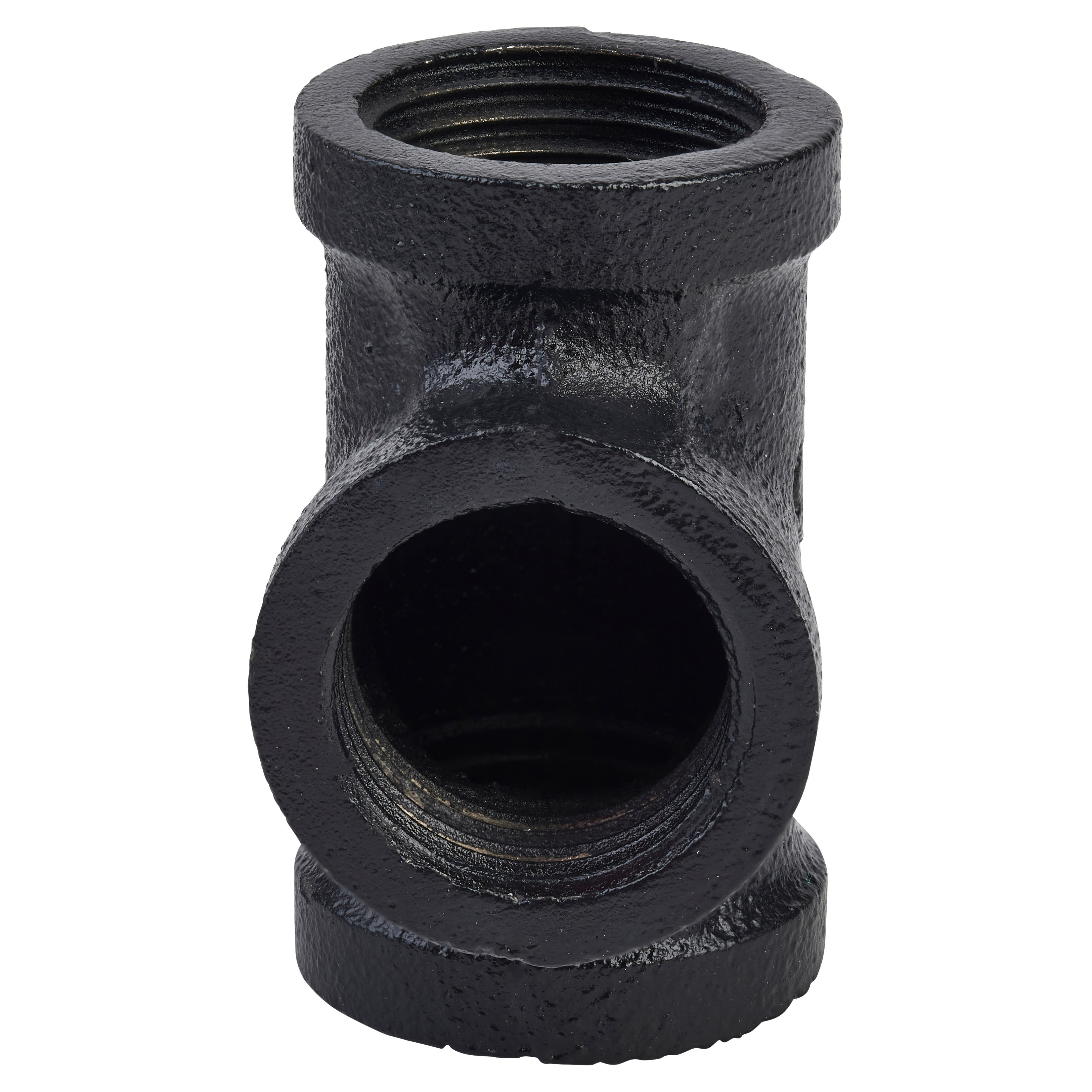 1/2" Pipe Shelving Iron Pipe Tee Connector - Black - view 2