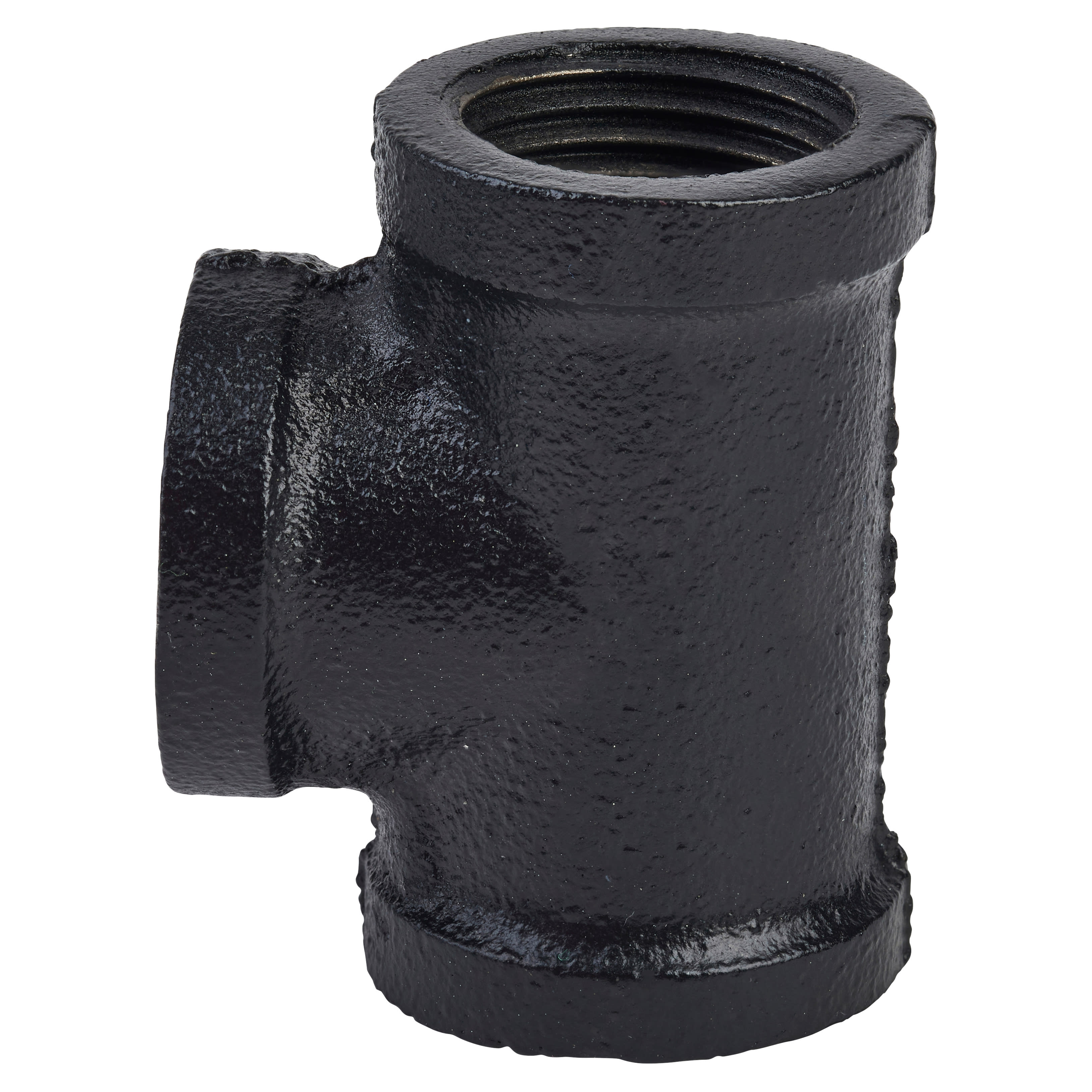 1/2" Pipe Shelving Iron Pipe Tee Connector - Black - view 3
