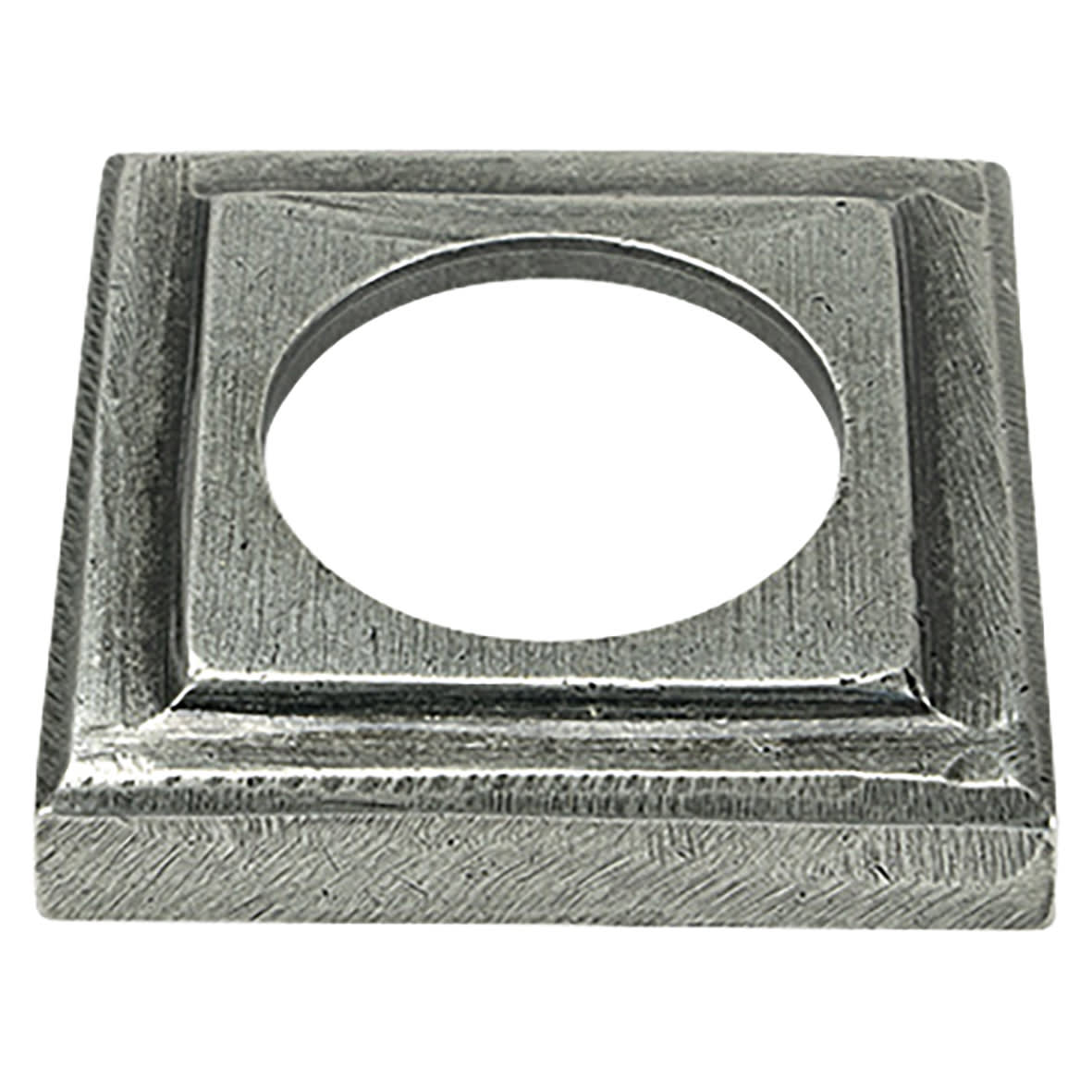 Pewter Door Handles on Square Rose - Newbury Range - view 3