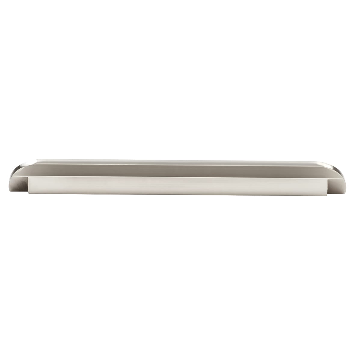 Sagittarius Lipped Edge Cabinet Pull Handle - 160mm Centres - Satin Nickel - view 2