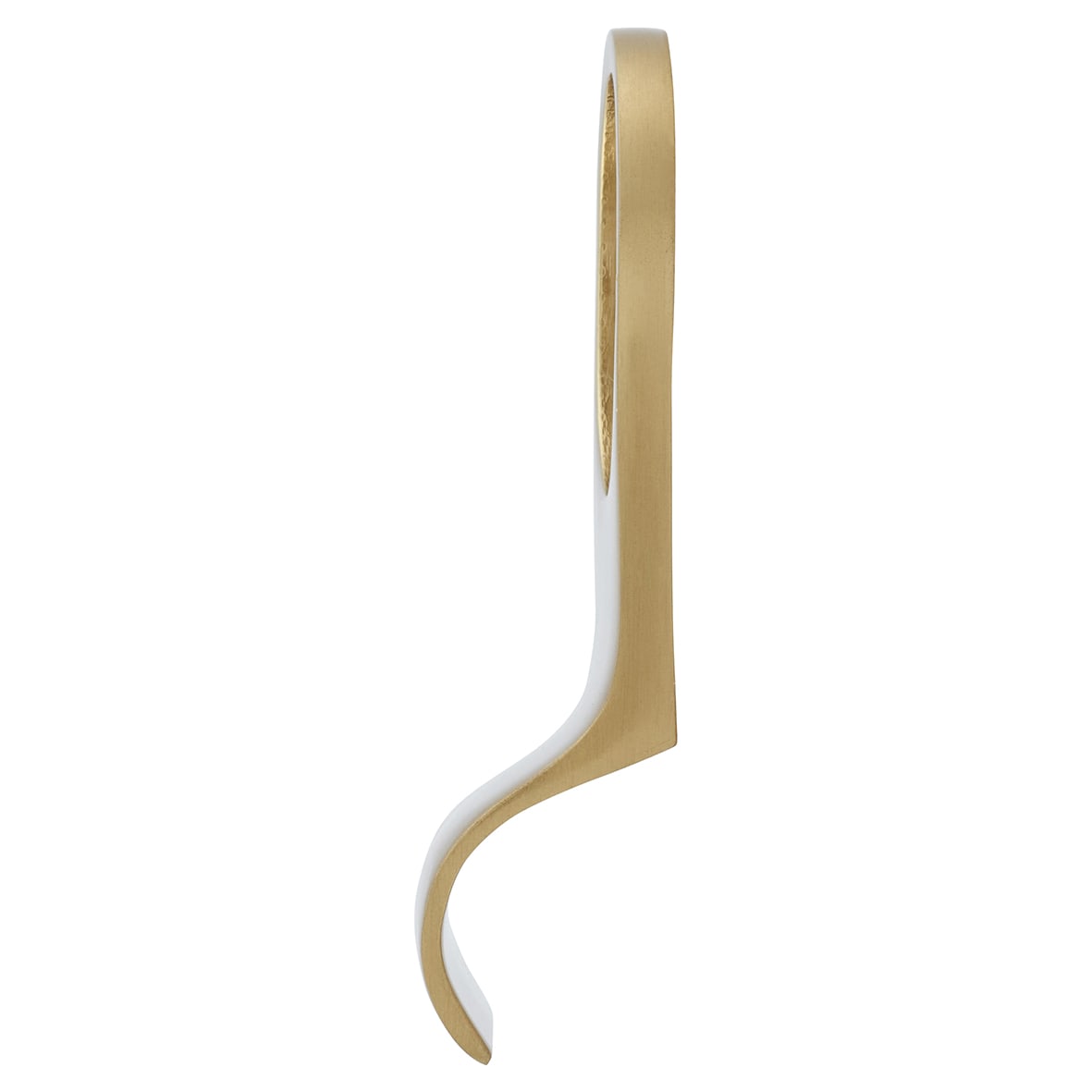 Satin Brass Rim Cylinder Pull - 80 x 40mm - view 2