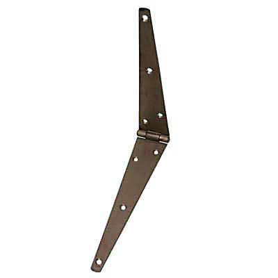 Strap Hinge - 210mm - Self Colour Steel - Pair - view 2
