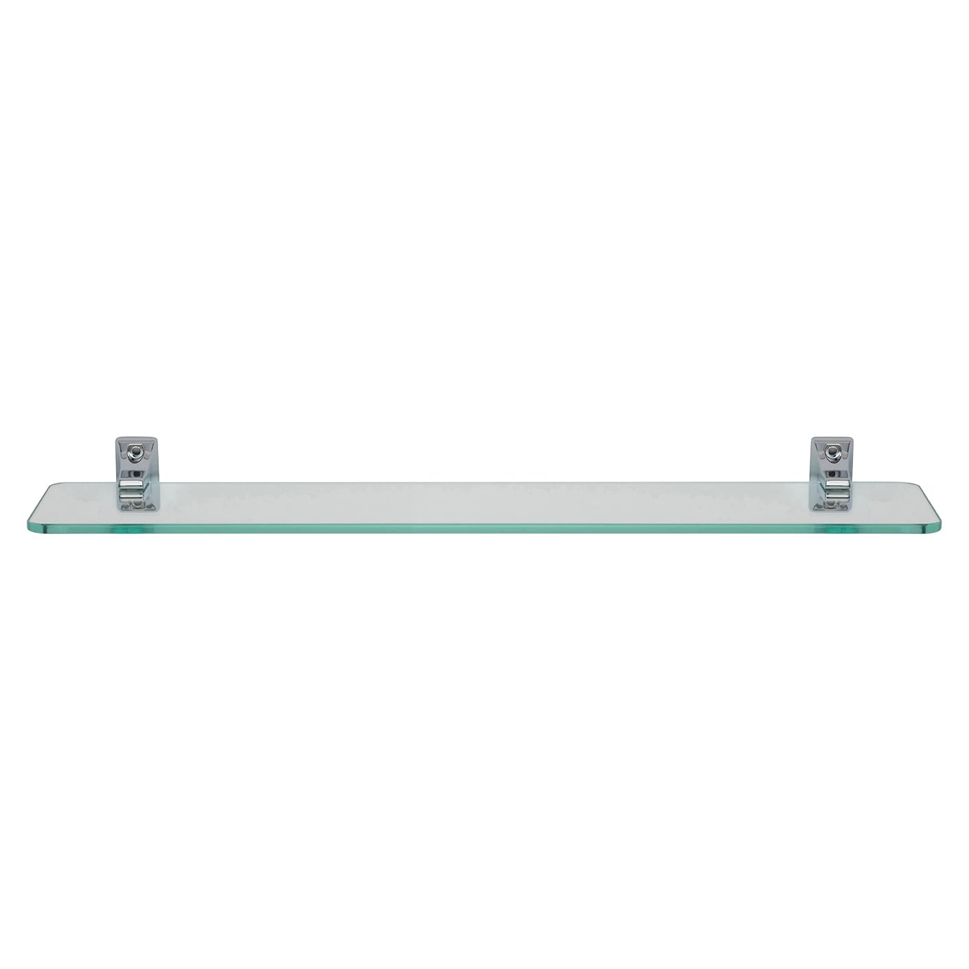Sutton Glass Shelf - 500 x 115mm - Polished Chrome - view 2