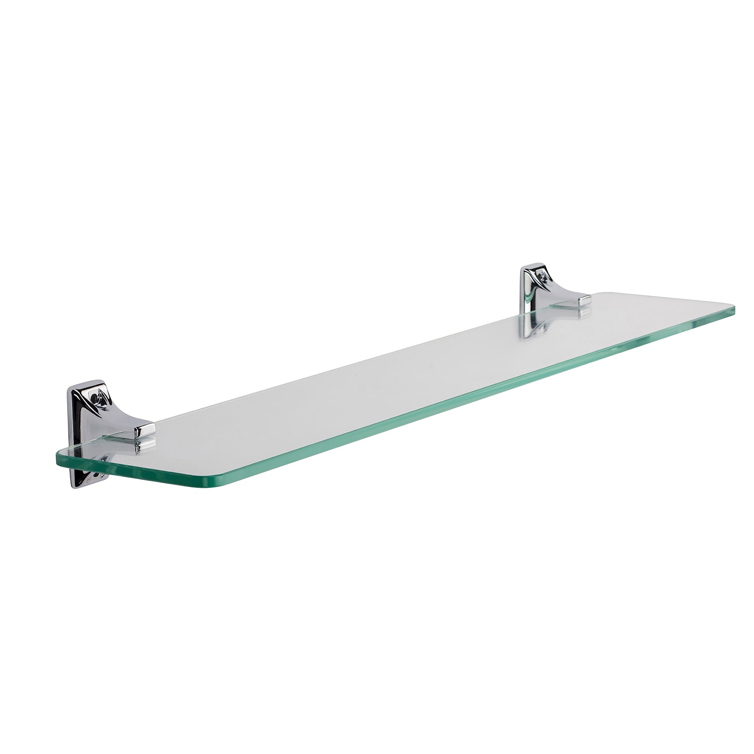 Sutton Glass Shelf - 500 x 115mm - Polished Chrome - view 3