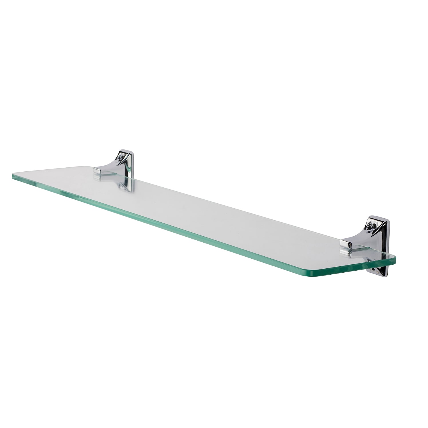 Sutton Glass Shelf - 500 x 115mm - Polished Chrome - view 4