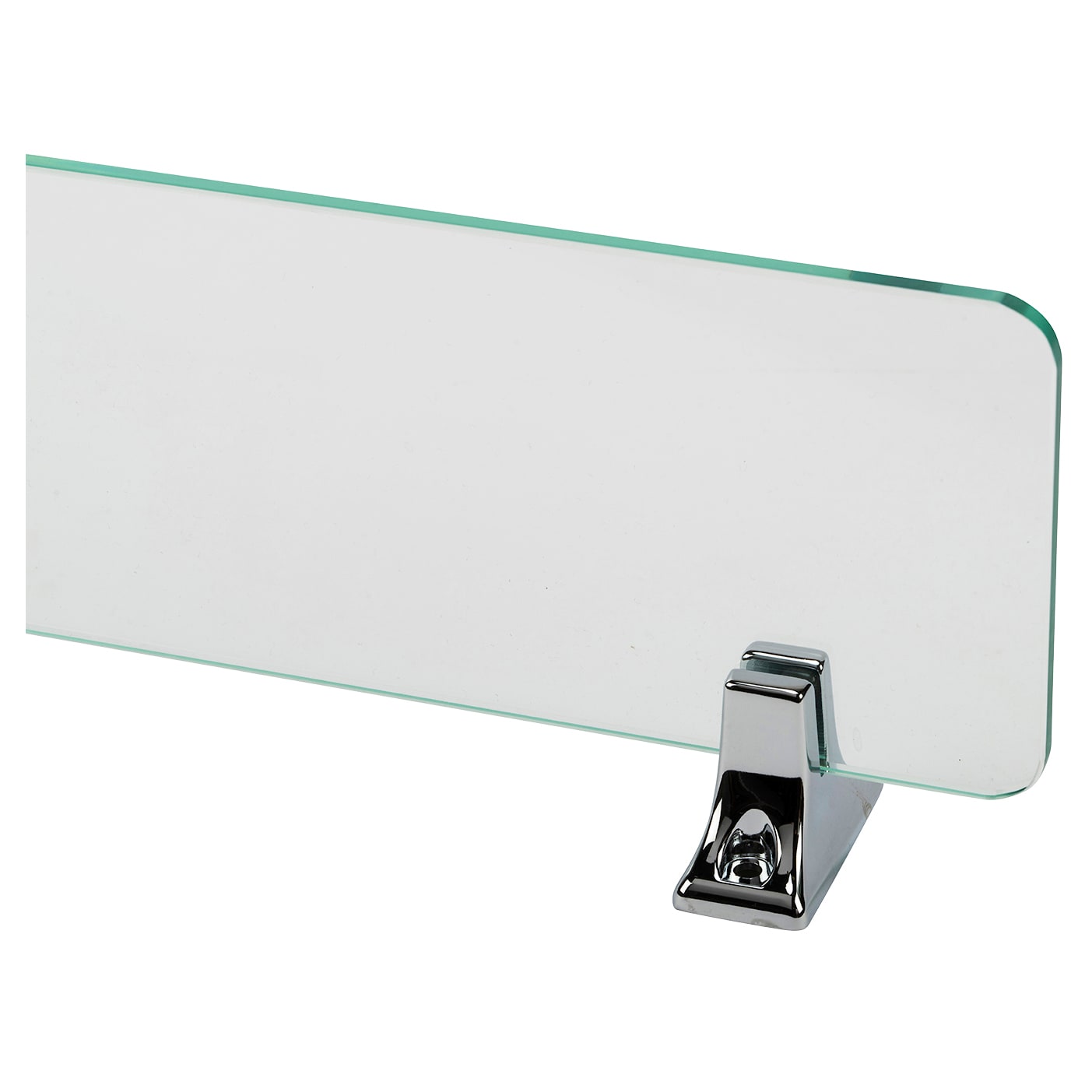 Sutton Glass Shelf - 500 x 115mm - Polished Chrome - view 5