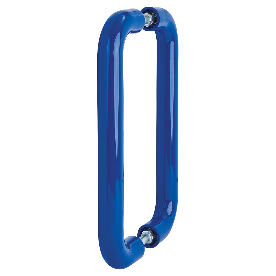 Cobalt Blue Nylon D-Bar Door Pull Handles - Back to Back - 300mm c/c - view 2