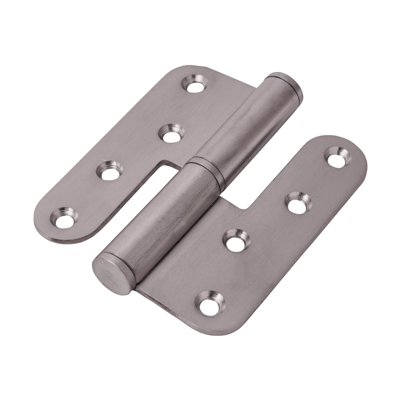European Style Lift Off Butt Door Hinge - 100 x 89 x 3mm - Right Hand - Sat Stainless Steel - Pair - view 2