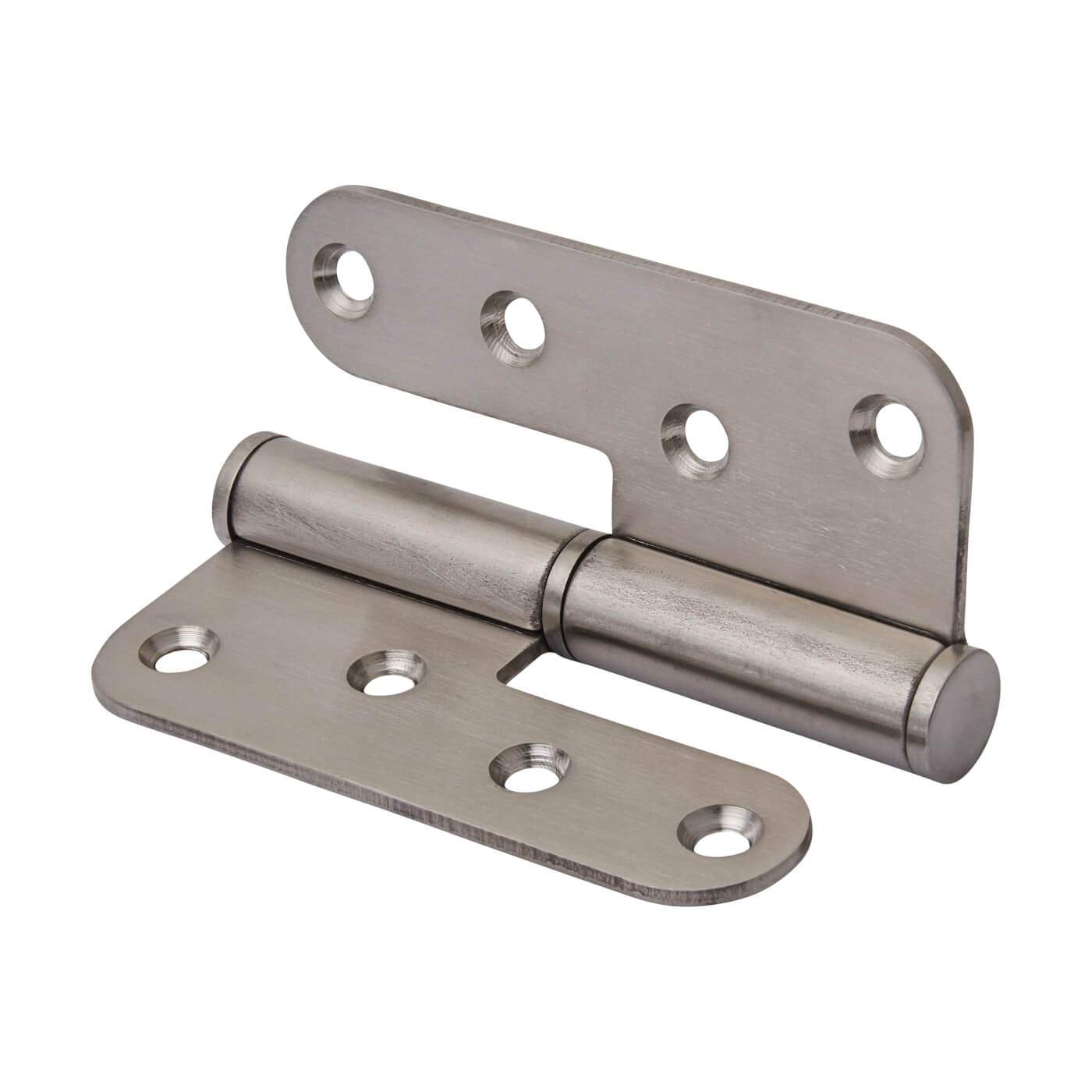 European Style Lift Off Butt Door Hinge - 100 x 89 x 3mm - Right Hand - Sat Stainless Steel - Pair - view 3