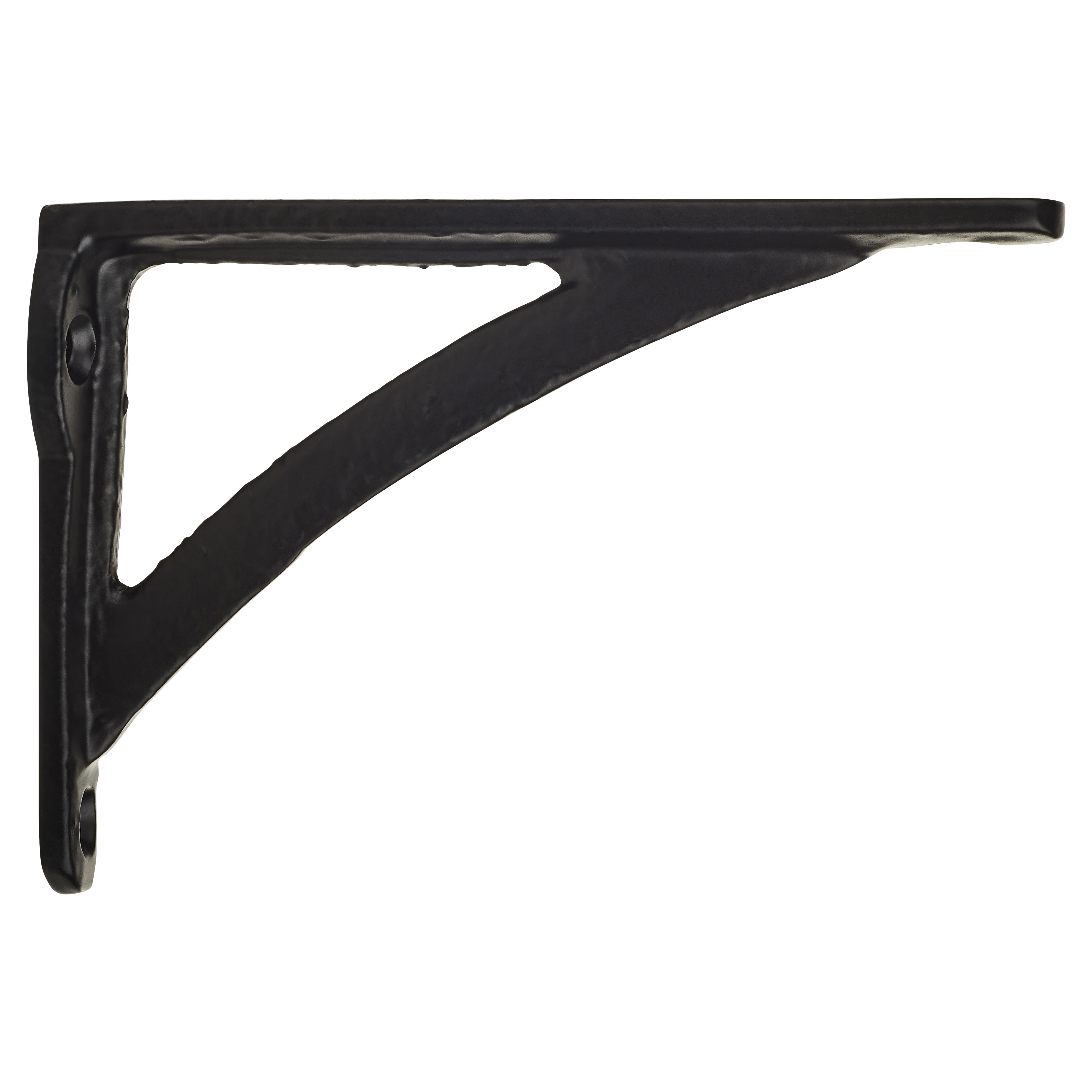 Curved Shelf Bracket - 111 x 78mm - Black - view 3