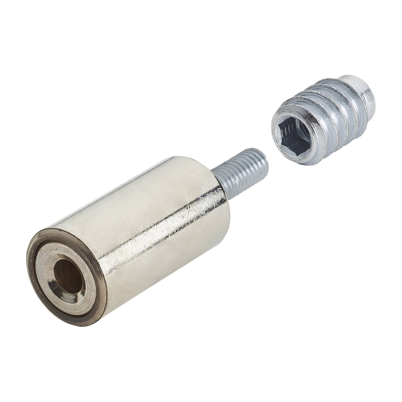 Bramah Rola Wooden Sash Window Stop - 31mm - Polished Nickel - 10 Body + 20 Inserts - view 2