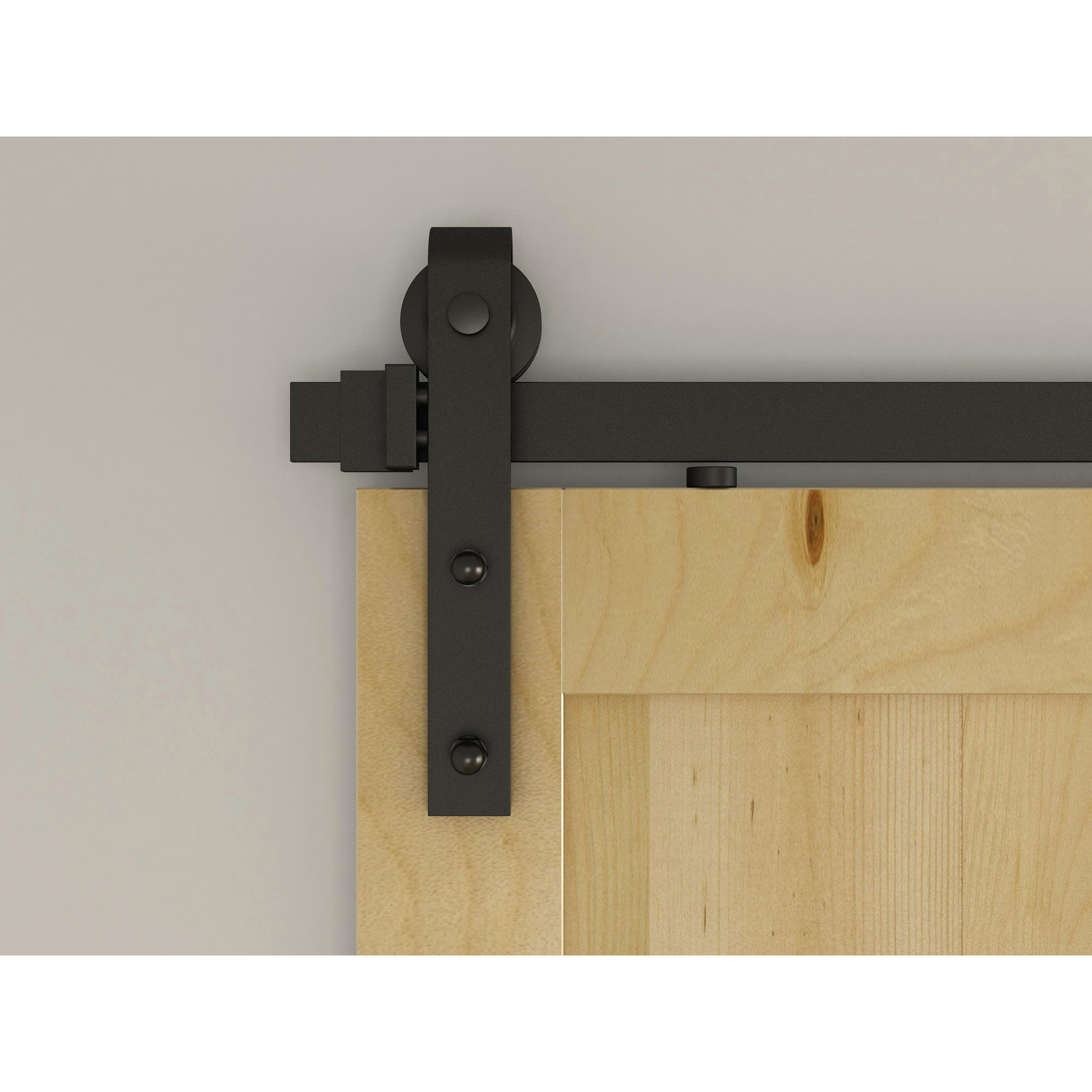 Barn Strap Soft Open/Close Sliding Door Gear - 2000mm Track - 60-80kg Max Door - Black - view 4