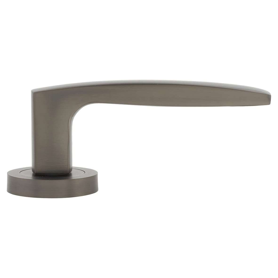 Anthracite Grey Door Handles on Round Rose - Ivy Range - view 3