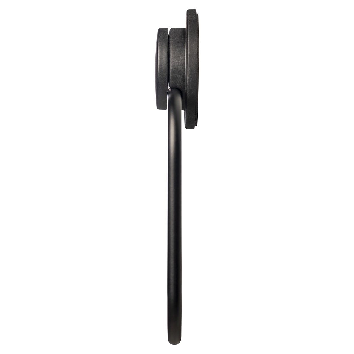 Stick 'N' Lock Towel Ring - 171 x 174 x 22mm - Matt Black - view 3