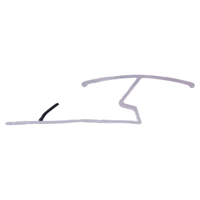 Z Section Door Bar Trim - 900mm Length - Matt Black - view 3