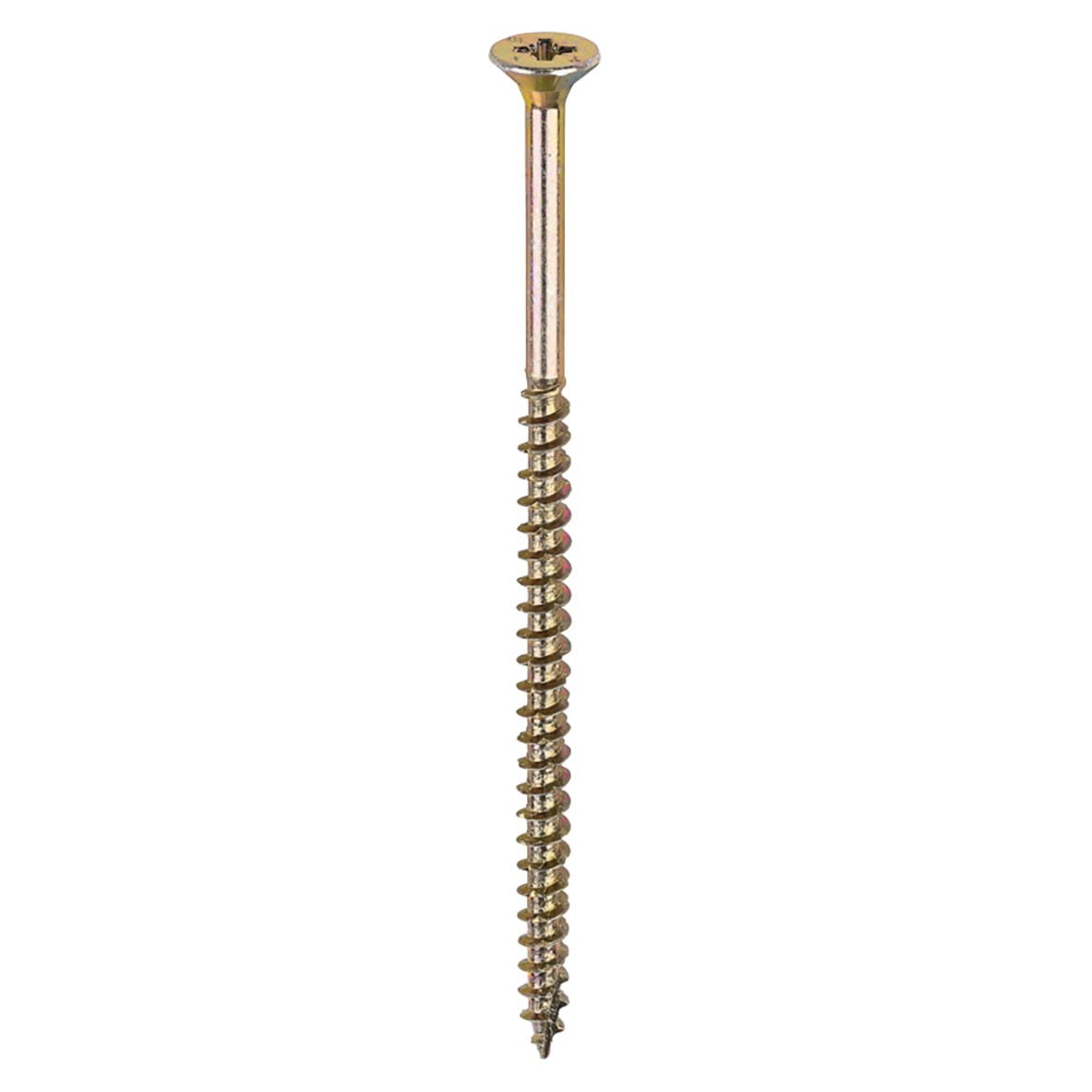 Velocity Pozi Countersunk Wood Screws - 5.0 x 100mm - Yellow Zinc - Pack of 100 - view 3