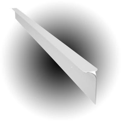 630mm Aluminium Worktop Corner Joint - 30mm Worktop Thickness - White - view 2