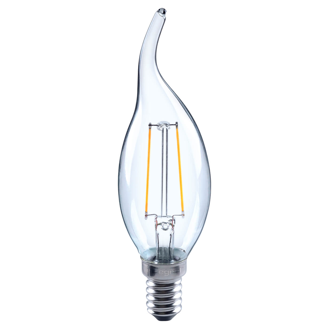 LED Omni 2W SES-E14 LED Filament Flame Tip Candle Lamp - 2700K Warm White - view 2