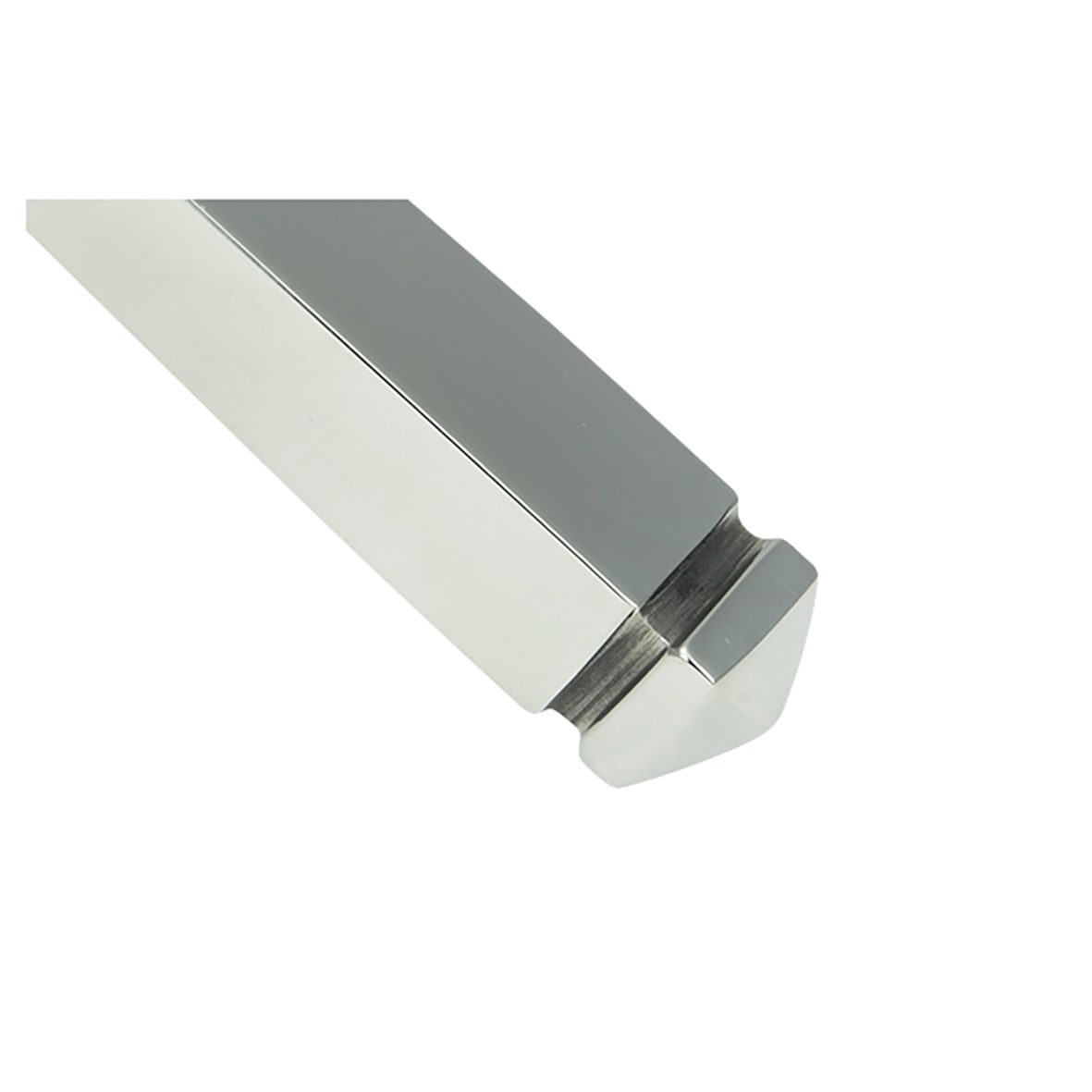 Polished Stainless Steel Keyhole Door Handles - Avon Range - 152 x 48mm - view 3
