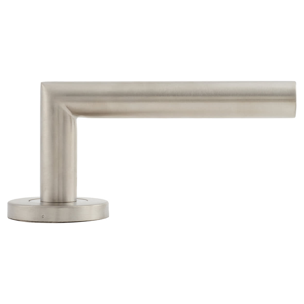 Satin Stainless Steel 19mm Mitre Door Handles on Round Rose - view 6