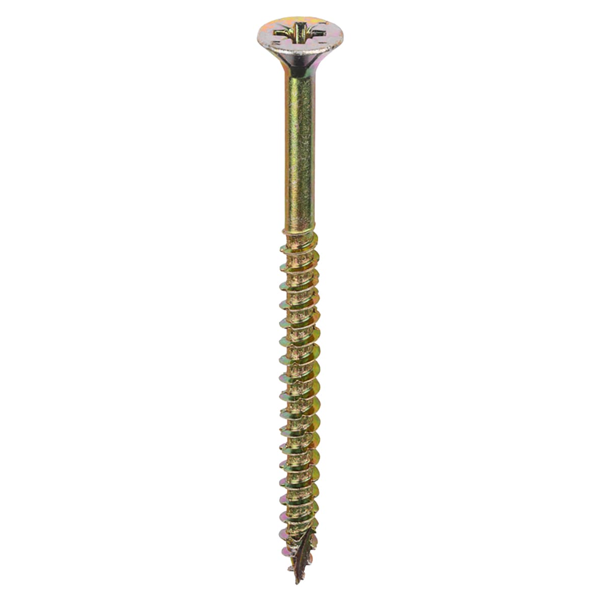 Velocity Pozi Countersunk Wood Screws - 6.0 x 90mm - Yellow Zinc - Pack of 100 - view 3