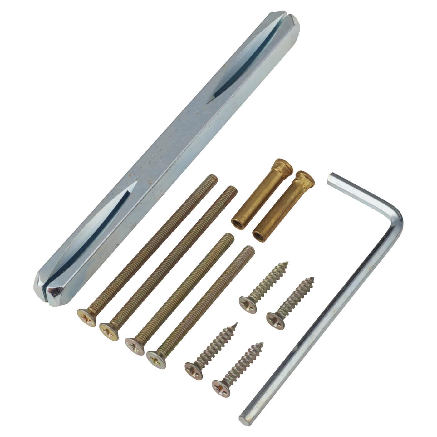 Brass Satin Chrome Door Handles on Round Rose - Concept Range - view 5