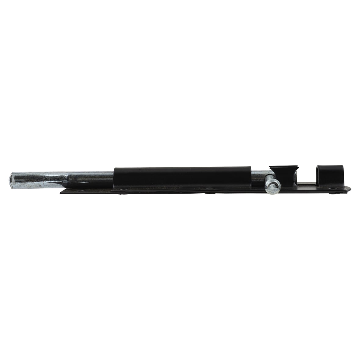 Traditional Tower Gate Bolt - Necked - 150mm Length - Black Japanned - view 3