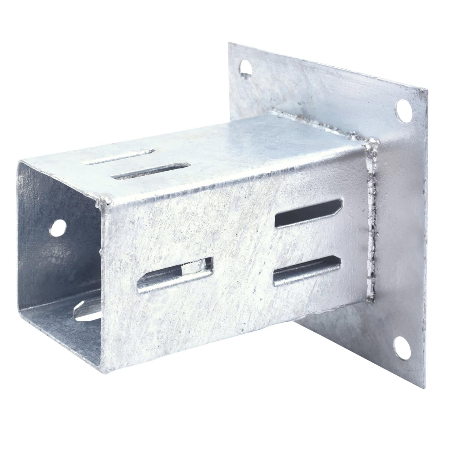 Bolt Down Fence Post Shoe - Quick Fit - 75 x 75mm - Galvanised - view 3