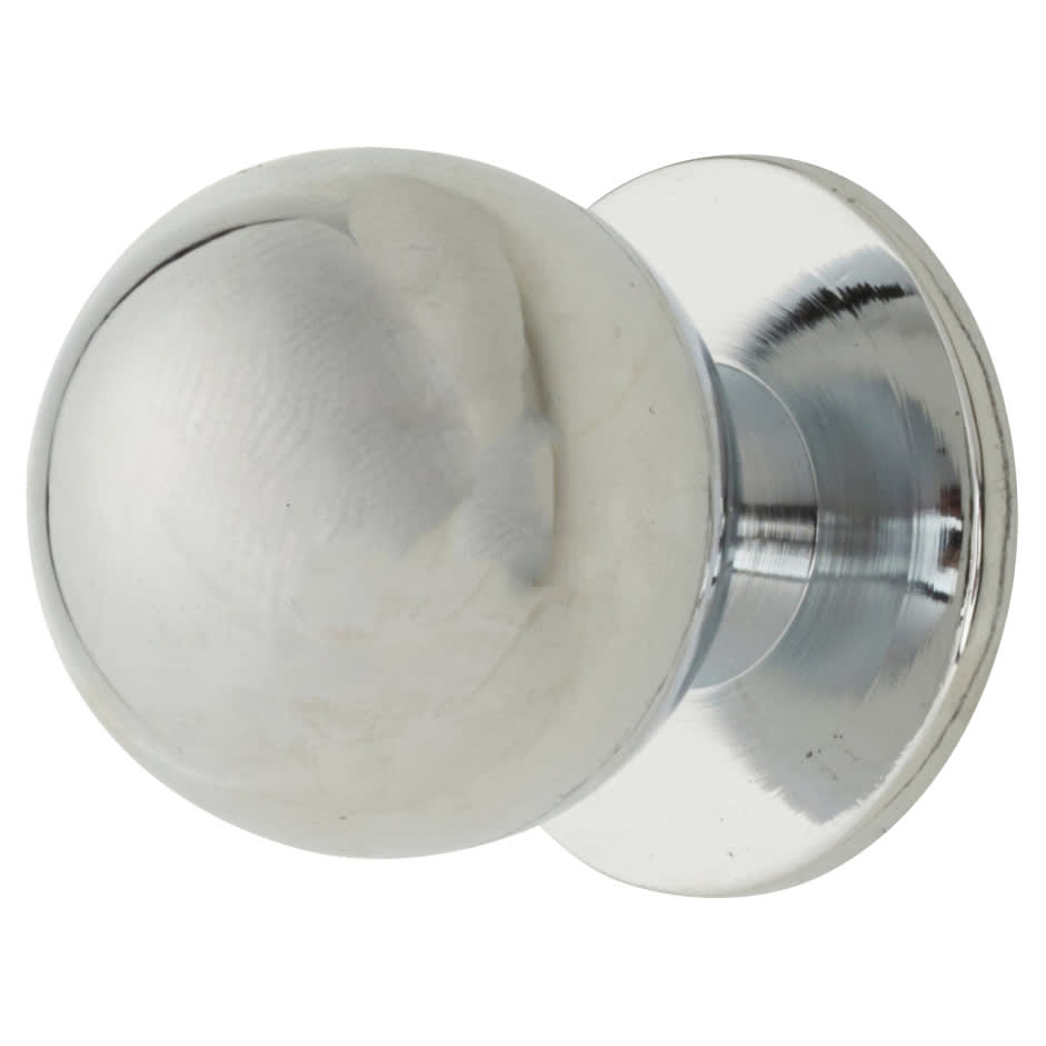 Ball Cabinet Knob - 25mm Diameter - Polished Chrome - view 2