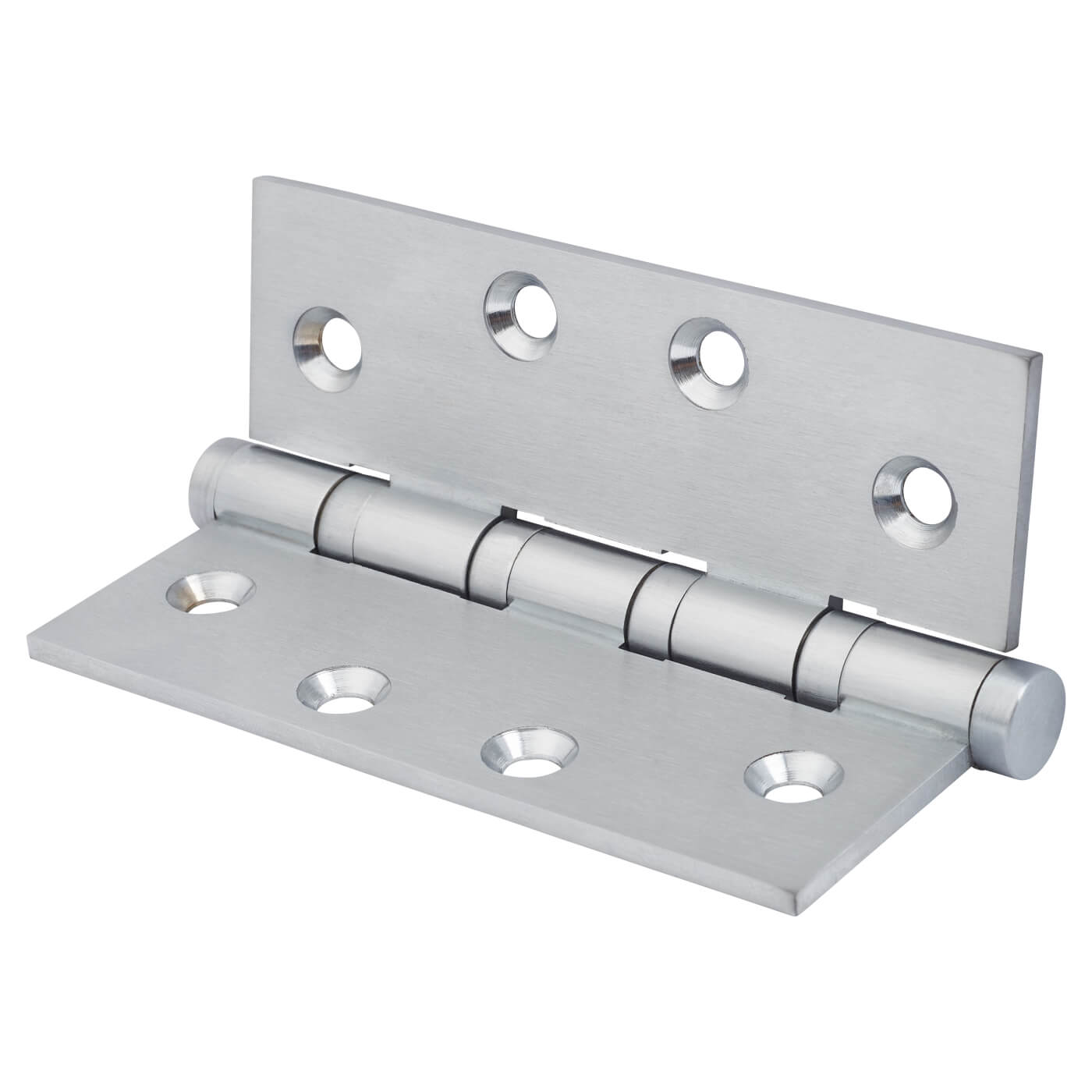 Performance Brass Ball Bearing Butt Door Hinge - 100 x 75 x 3mm - Satin Chrome - Pair - view 3