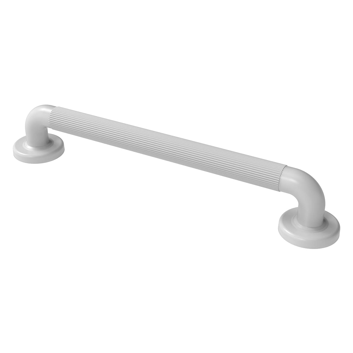 36mm Plastic Fluted Grab Rail - 460mm Length - White - view 3