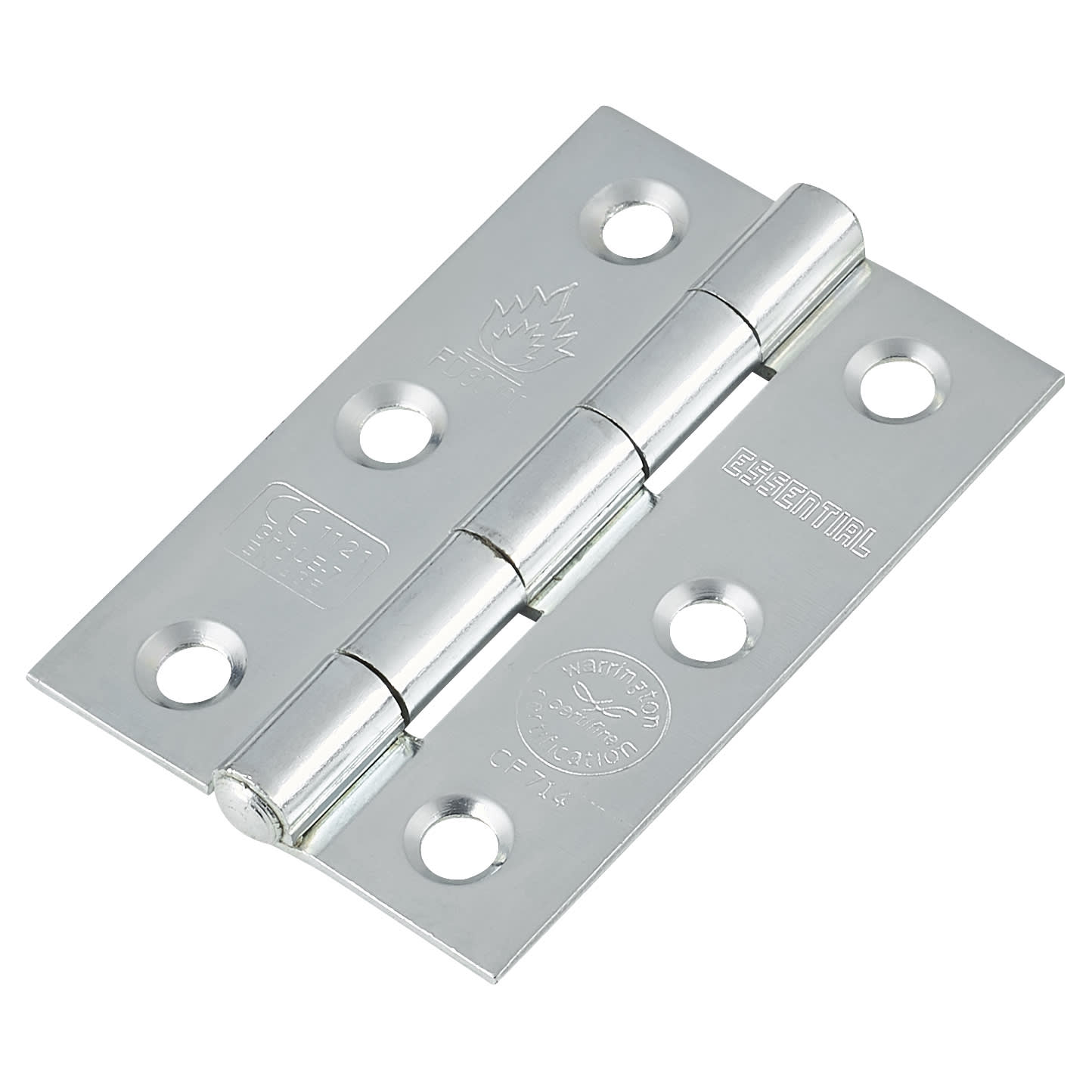 Satin Chrome Budget Straight Latch Door Handles Pack - Short Plate - view 5