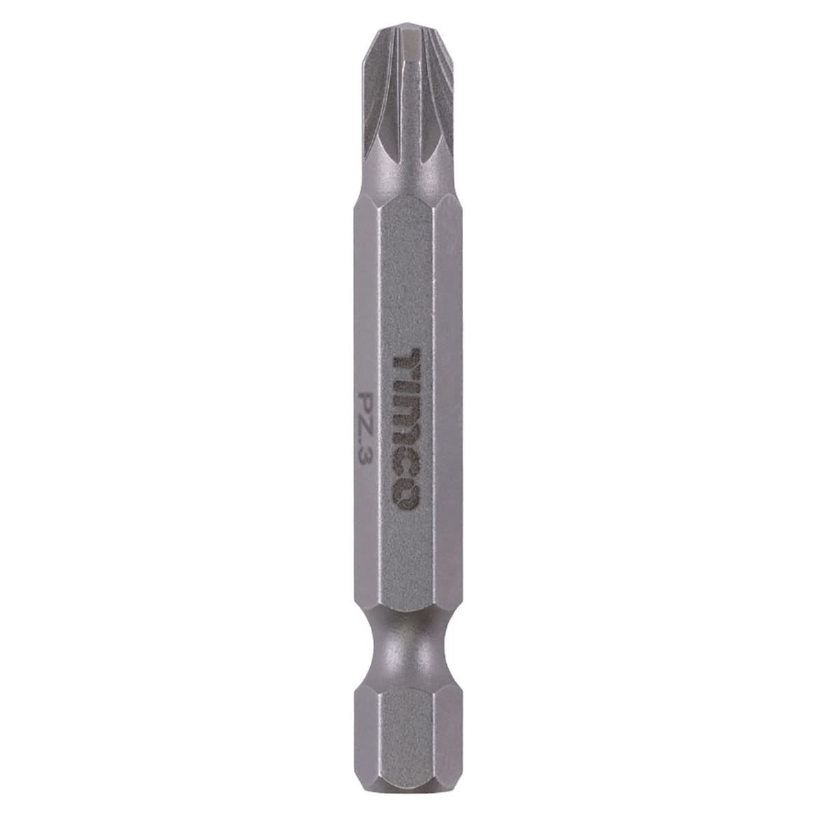 Steel Driver Bits - Pozi - - 50mm Length - Pack of 5 - view 2