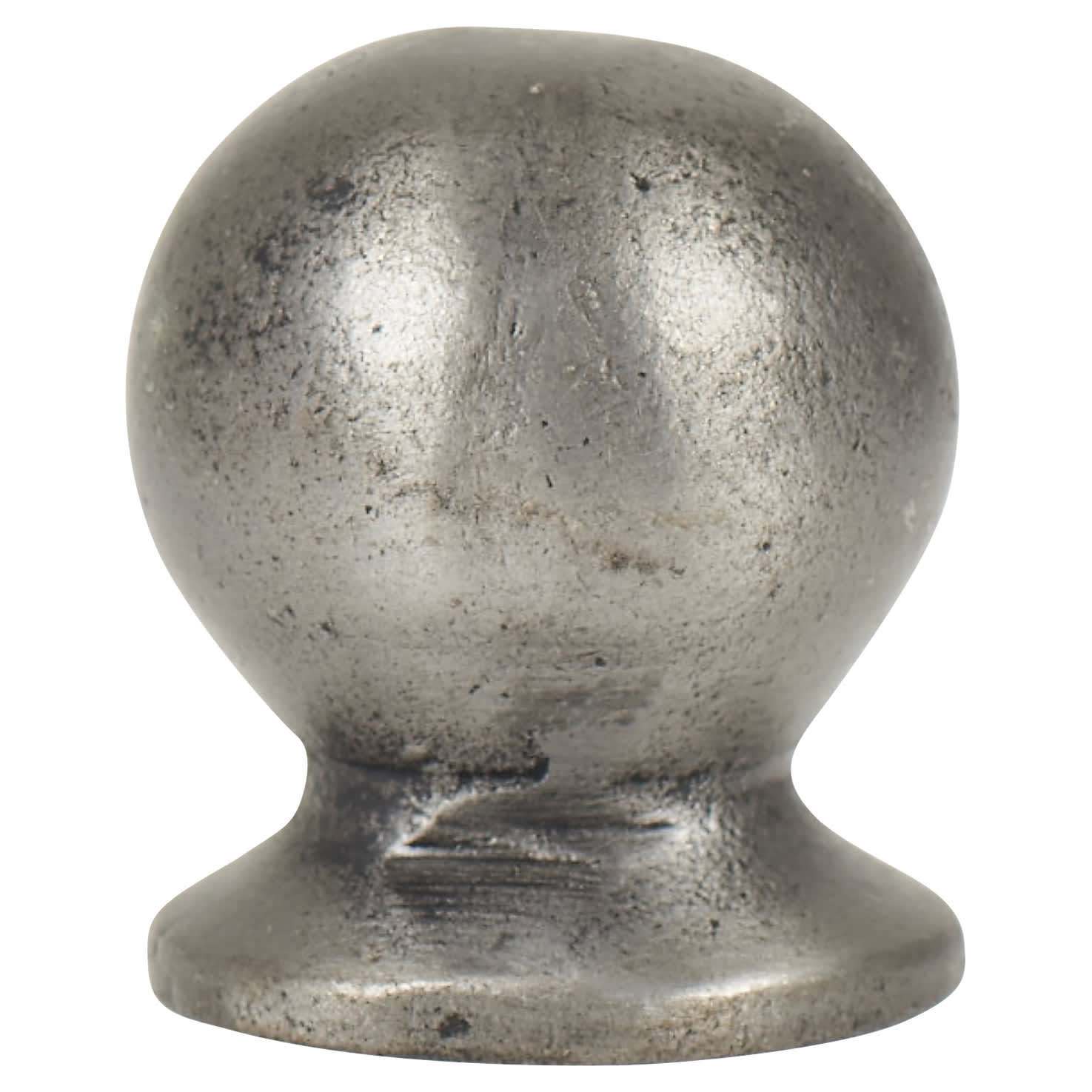 Ball Cabinet Knob - 30mm Diameter - Pewter Effect - view 3