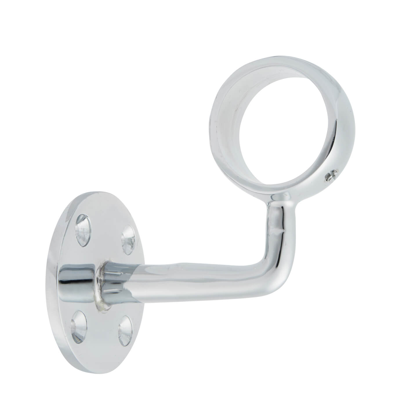 38mm Solid Brass Bar Rail Barrier Bracket - Polished Chrome - view 2